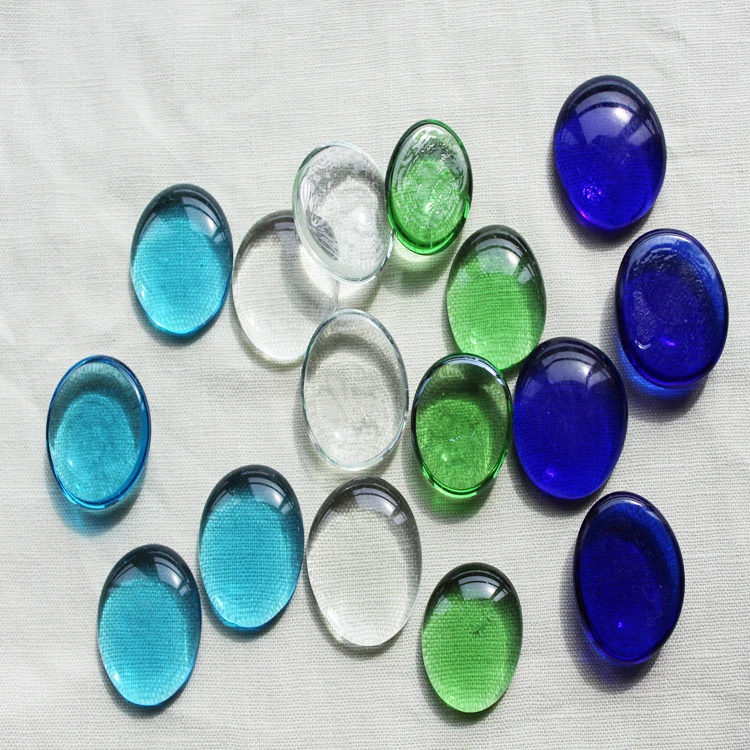 flat glass marbles gems