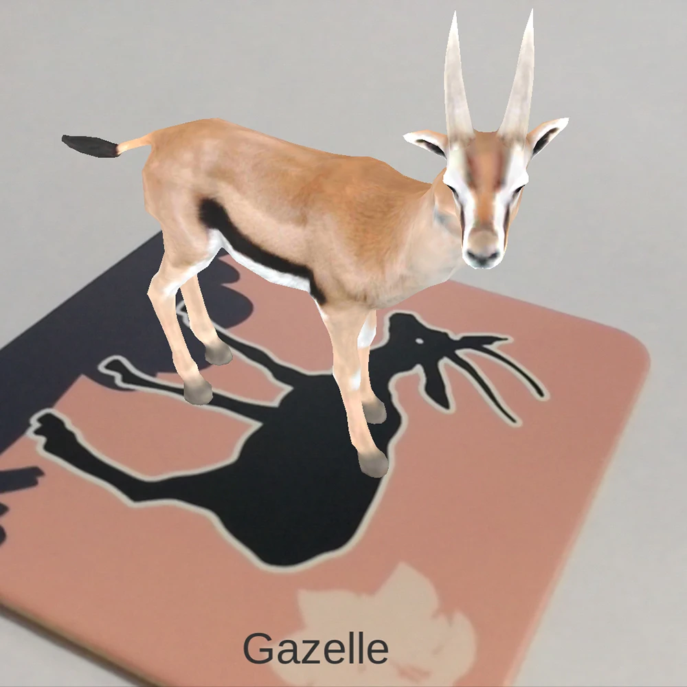 augmented reality software invjoy ar, animal ar 3d learning card
