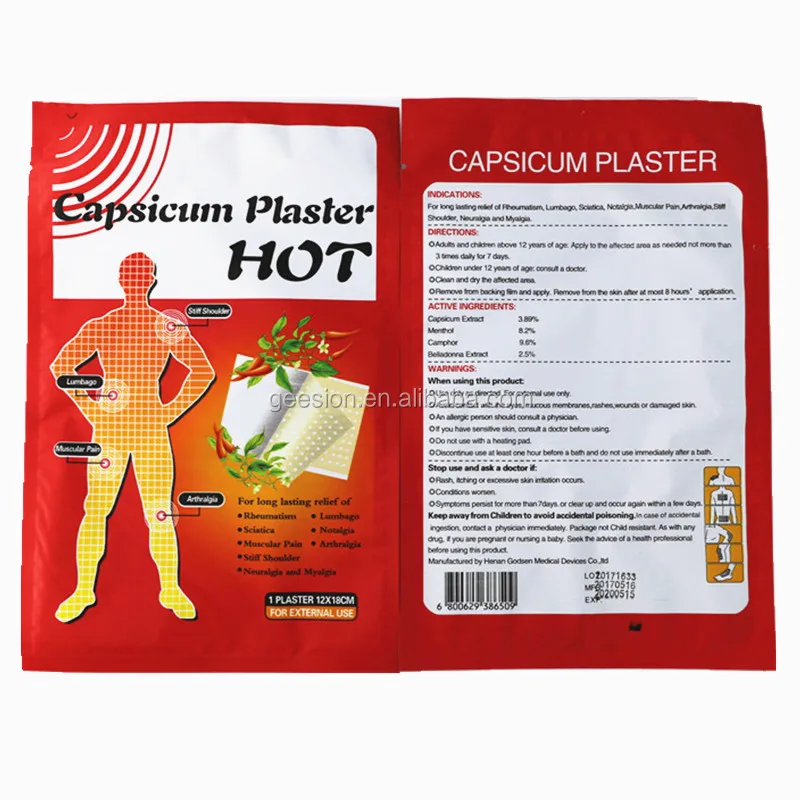 Parches de calor lumbagos