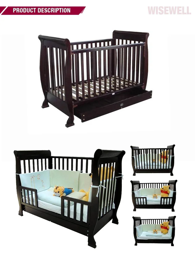 (wbb58) Convertible Pine Wood Crib Buy Pine Wood Crib,Baby Furniture,Modern Baby Cribs