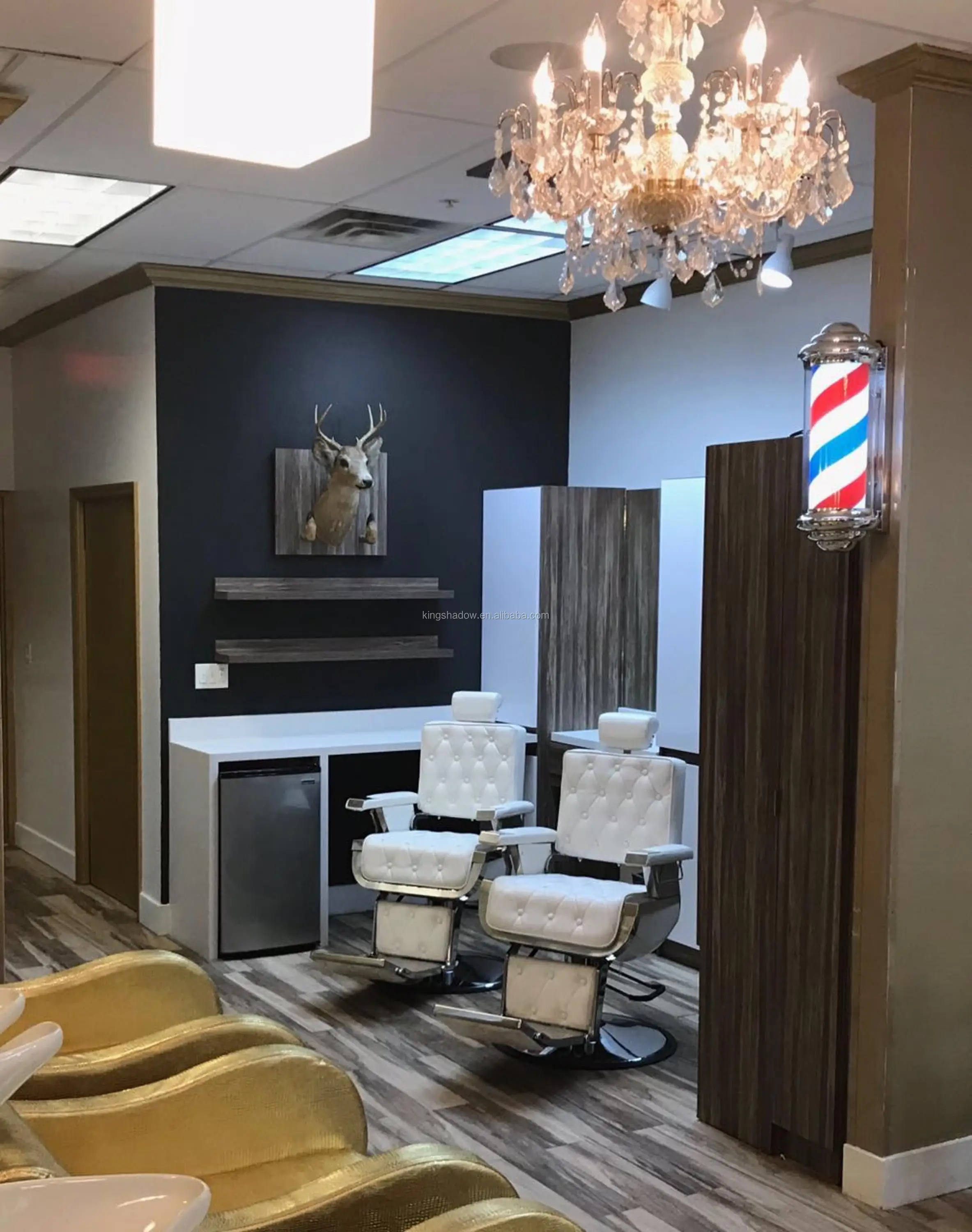 Oem Salon Styling Chair Yellow Barber Chair Model Salon Styling Chair