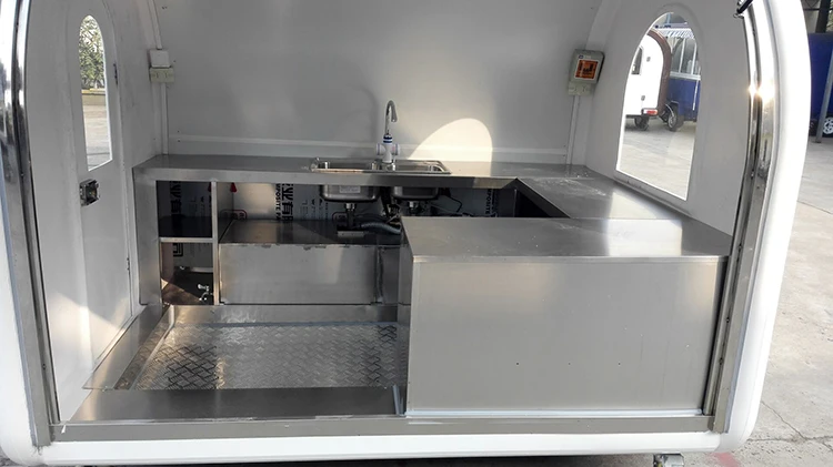 New design mobile food cart with kitchen equipment for sale