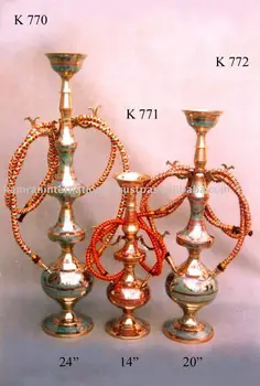 Indian Br Hookah Antique Decorative Exotic Indian Br Hookah Antique