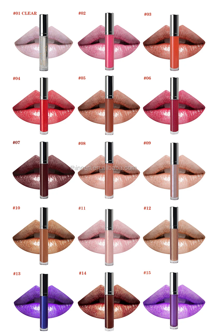 Make your own lipgloss wholesale glitter private label lip gloss
