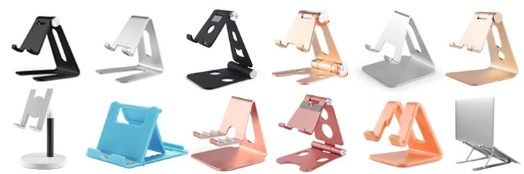 Tel&eacute;fono inteligente o tableta titular de la aleaci&oacute;n de aluminio de soporte para ipad personalizado del tel&eacute;fono celular de metal venta al por menor de exhibici&oacute;n de - ANKUX.COM