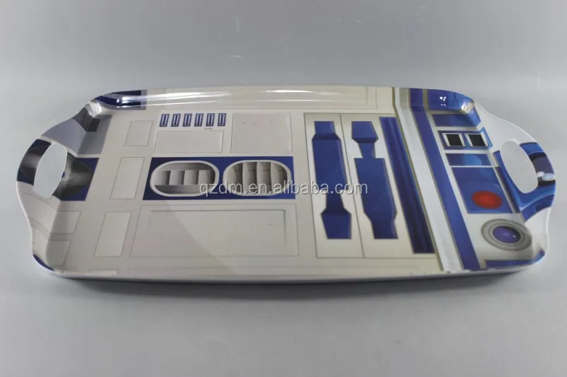 19" Melamine Serving Tray With Handle FDA