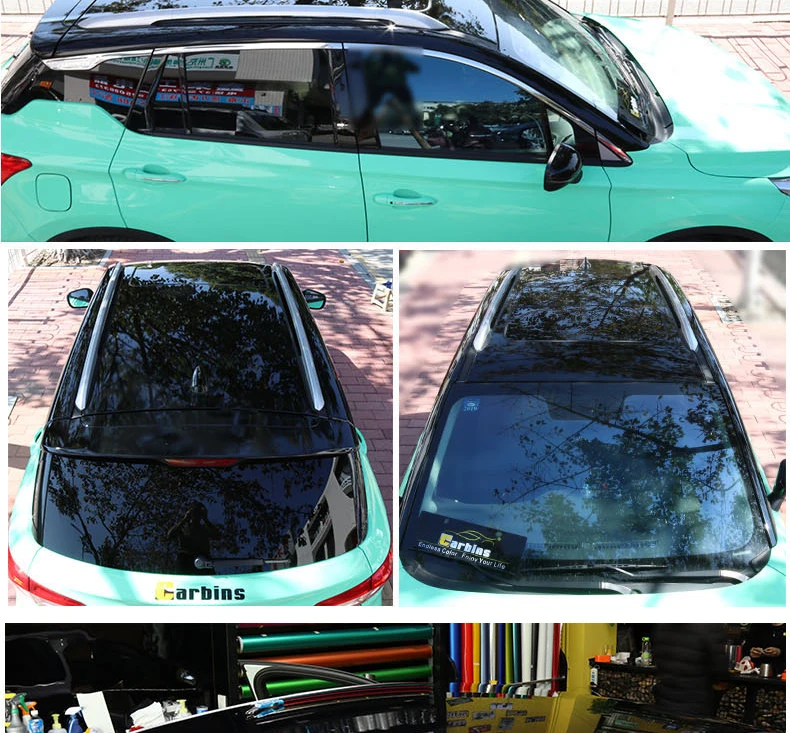 Carbins Car Roof Protection Film Glossy Black Panoramic Sunroof Film