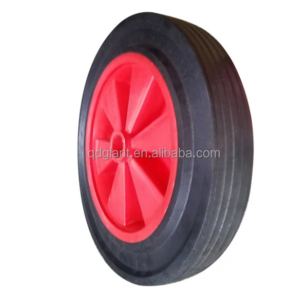 Semi-pneumatic rubber 12inch wheel