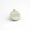 Free design custom logo stamped metal silver jewelry charm