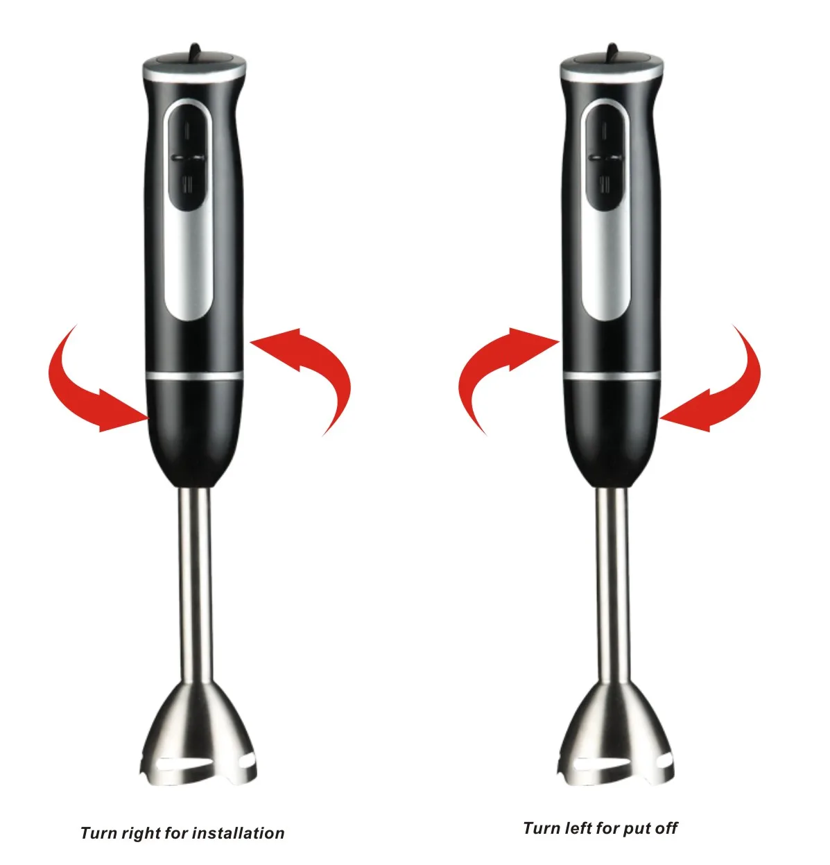 3 In 1 Function 600w Kitchen Appliance Professional Oem Hand Stick