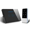 AC110-240V US/AU Type Smart Black Wireless Remote Control Dimmer Switch LED Panel Crystal Glass RF433MHZ Remote Control Switch