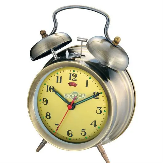 3.5 Metal Case Mechanical Alarm Clock Mechanism,Retro Design Clock
