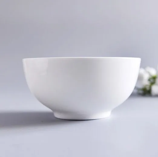 Haonai china supplier white porcelain bowl customized ceramic bowl