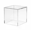 Clear acrylic cube box/acrylic display riser wholesale