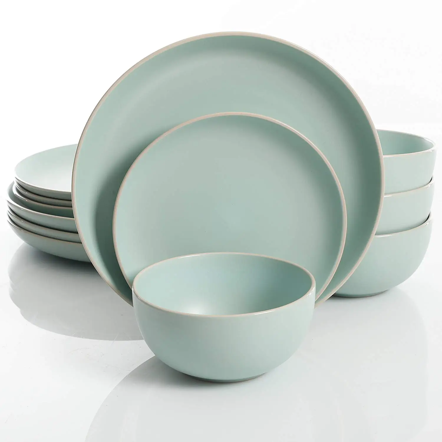 Crockery Tableware Wholesale Home Goods Green Dinnerware Sets Ceramic