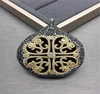 Wholesale fashion high quality shell micro pave necklace pendant