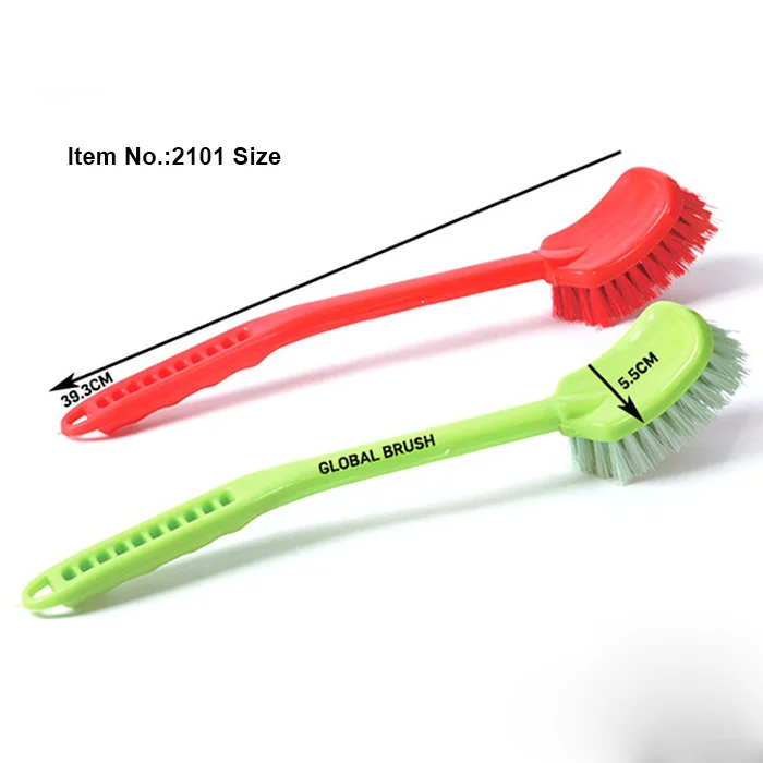 Hq2127 Hard Bristle Plastic Long Handle Hand Toilet Brush - Buy Hand ...