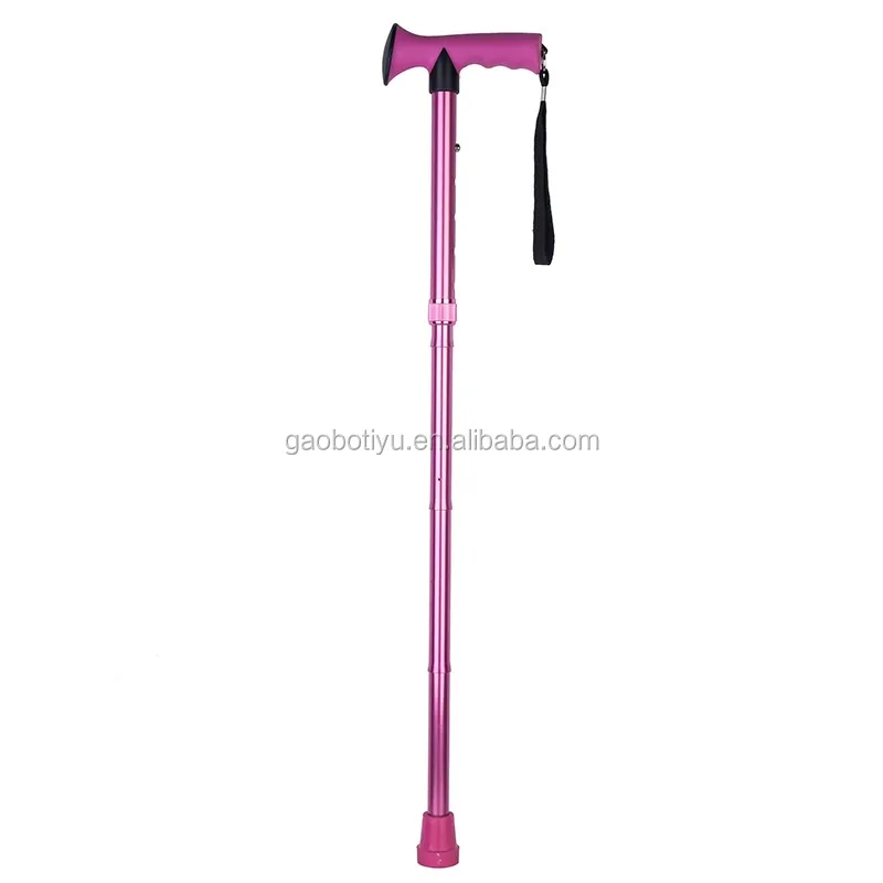 Collapsible Walking Stick,Adjustable Folding Walking Cane,Pink Buy Walking Canes For Women