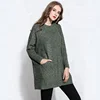 New Design Simple Fashion Long Section Warm Women Pullover Sweaters