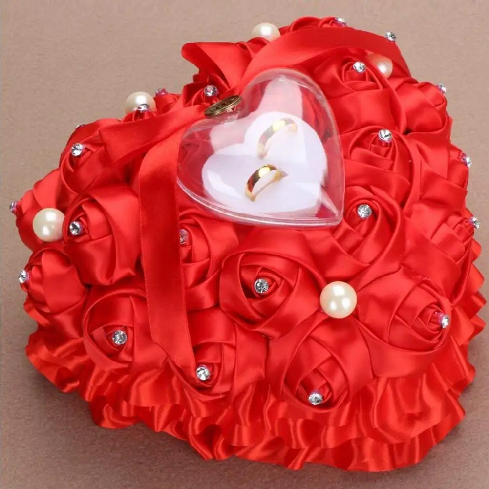 Buy Bgblgf M Romantic Rose Wedding Ring Cushion Heart Ring Pillow