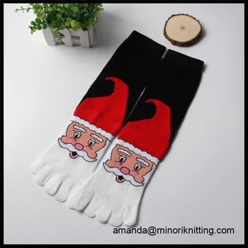 2017 new design customed logo cheap price funny xmas christmas socks microfiber five toe socks - Funny Christmas Socks 2017 new design customed logo cheap price funny xmas christmas socks microfiber five toe socks - Funny Christmas Socks