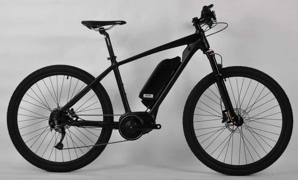 Long Range All Black Electric Bicycle For Adult With 8fun/bafang Max