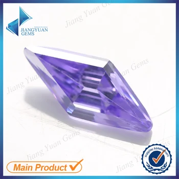 rhombus shape stones zirconia cubic gems special larger stone