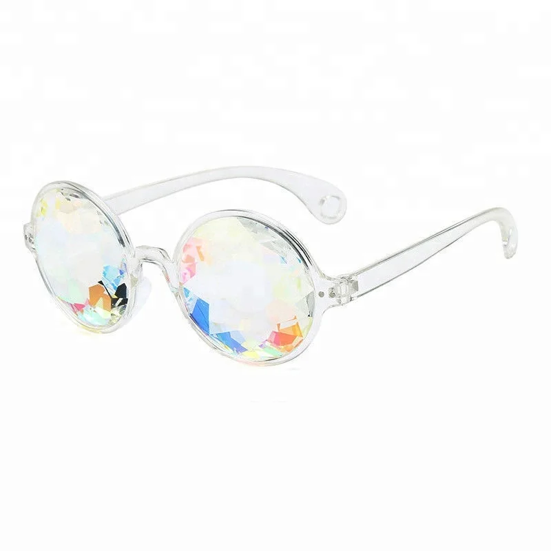 Kaleidoscope Glasses Rave Sunglasses Festival Diffracted Rainbow Hippy Retro