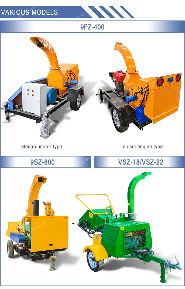 China Supplier Wood Chipper Machine Wood Crusher Small Tree Cutting