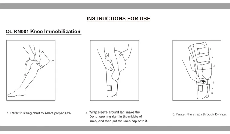 OL-KN081 Post Operative Knee Splint Knee Extension Brace Knee ...