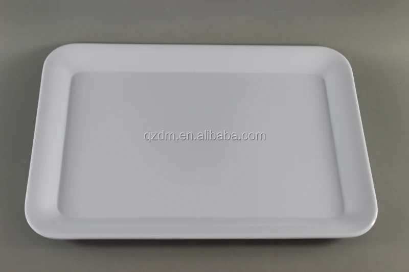 Melamine White Tray Plastic Servring Tray