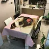 G&D 100% Polyester Oilproof Dog Design 3D Custom Printed Tablecloth