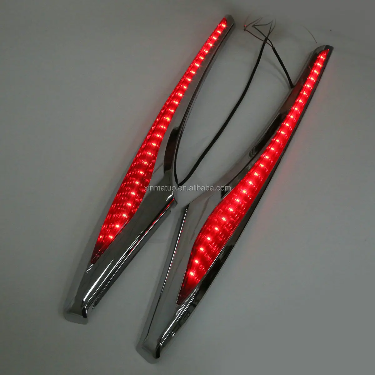 Xfgl193001 Chrome Saddlebag Accent Swoops Led Lights For Honda