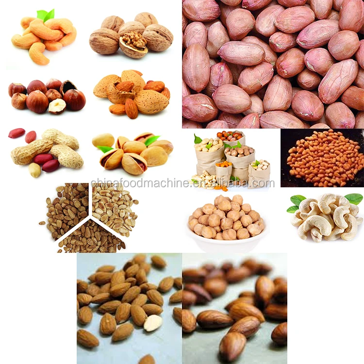industrial 100kg gas peanut nut roasting machine