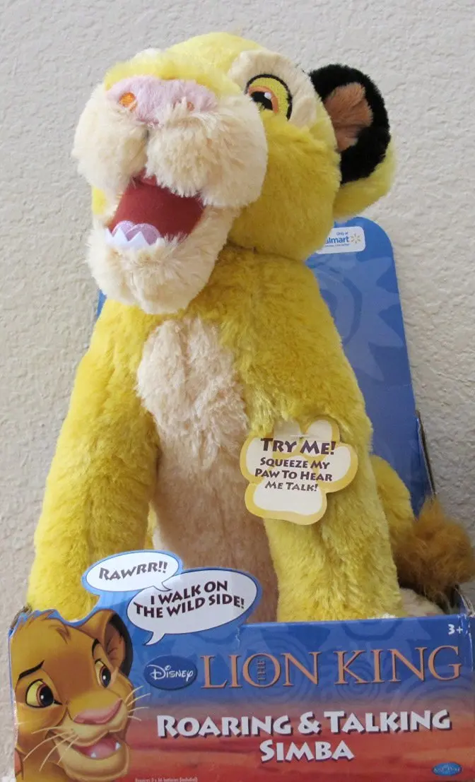 talking simba plush