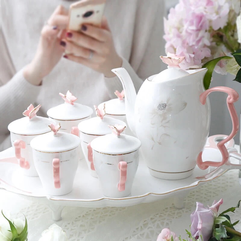 butterfly tea set