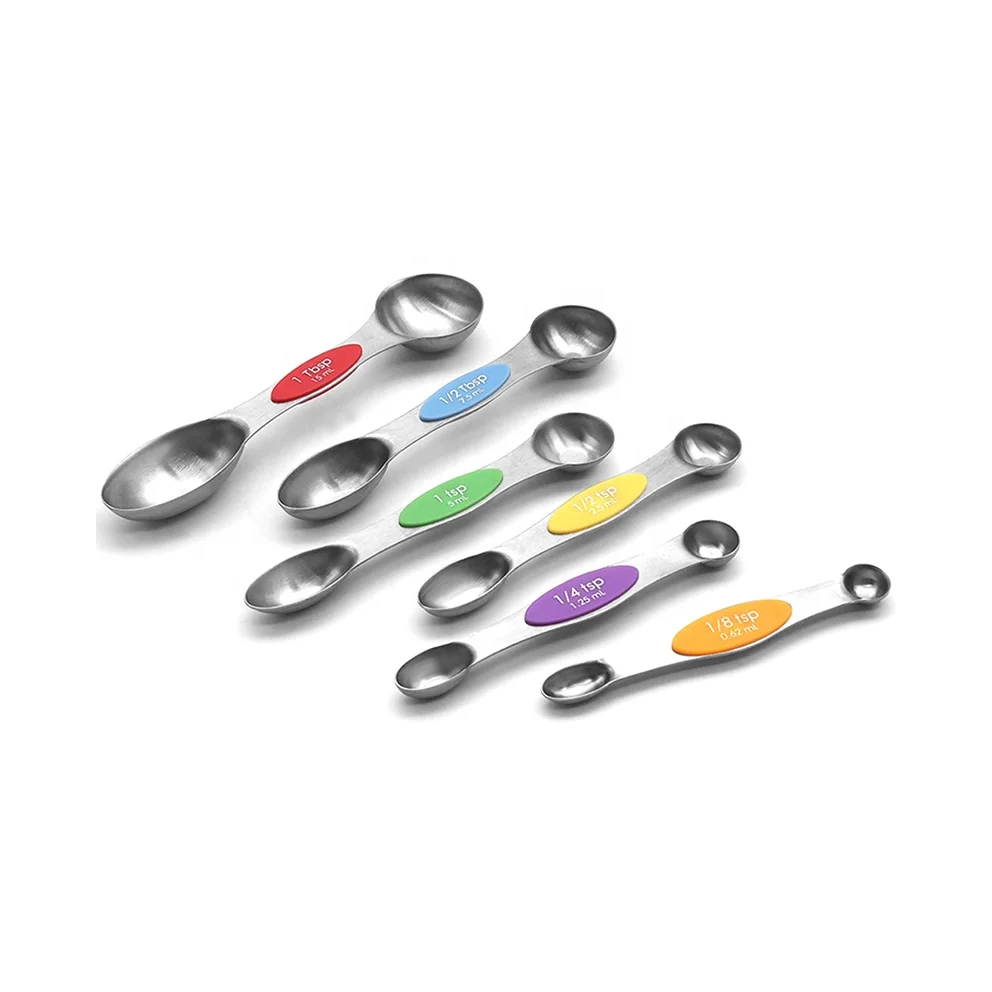 Stainless Steel 6 Piece Double End Measuring Spoons Buy