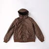 Closeout stock lot high quality fashion lightweight men's black winter coat man quilted hooded jacket