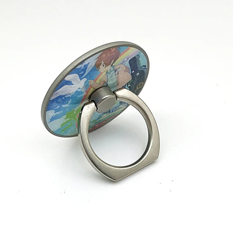 Removable glue 360 Rotation Zinc Alloy Stand Ring Holder for Mobile
