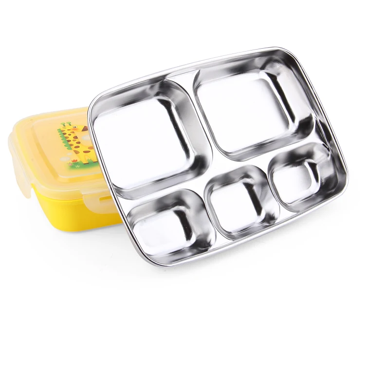 5 Compartment Stainless Steel Lunch Box & Kids Lunchbox Buy 5