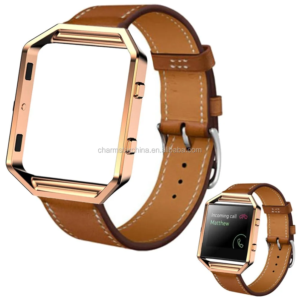 Wrist Band & Frame OEM Genuine Small New Fitbit Blaze Replacement Leather 