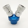 Japanese Nitto type steel air release quick coupler Y branch pneumatic quick coupling