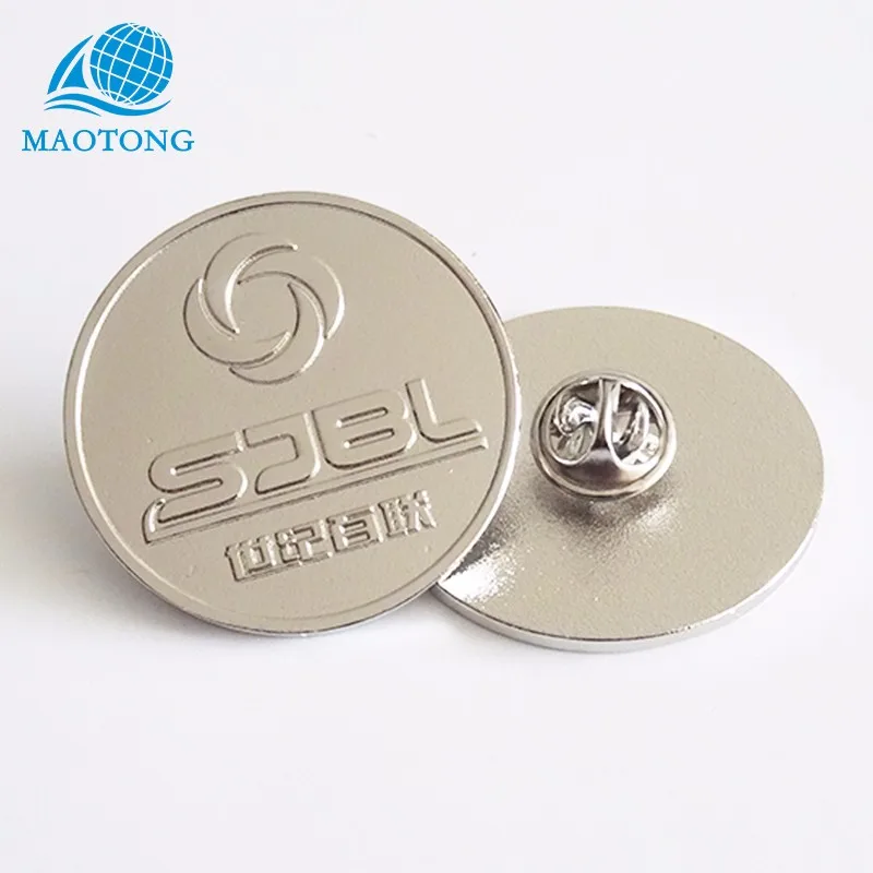 China Supply Wholesale Custom Pins 2019 Pure Gold Collar Safety Lapel