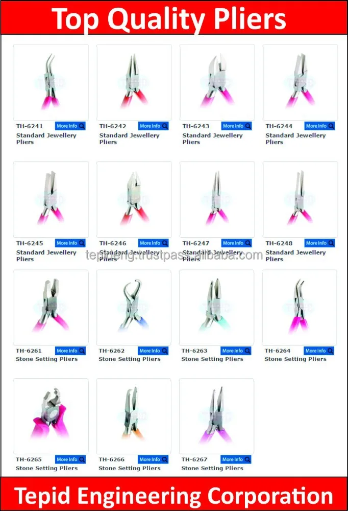 Types Of Jewelry Pliers Types Of Jewelry Pliers