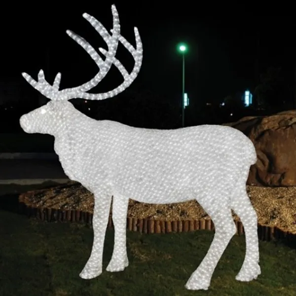 Custom Outdoor Decoration Light Animal Shaped 3d Led Reindeer