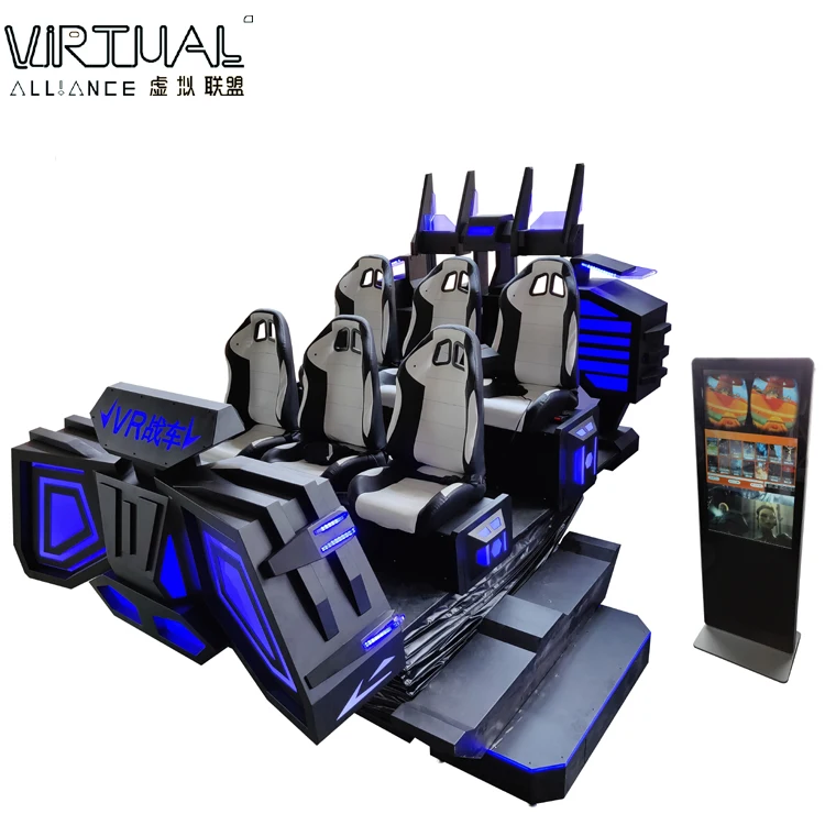High Quality Real Feeling 6 Seats Virtual Reality Cinema Theaters 9D VR Simulator Cinema Game Machine
