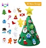 Wanheng 3D DIY Felt Christmas Tree, Upgraded Toddler Christmas Tree for Kids Xmas Decoration