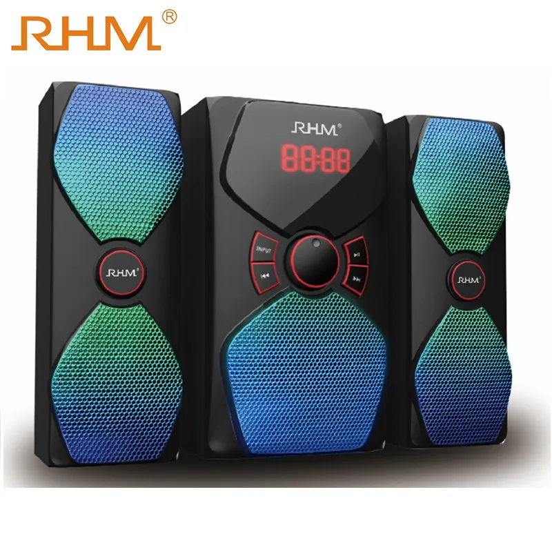 2.1 bt System speaker With FM/BT/SD/USB/AUX/Remote Control - ANKUX.COM