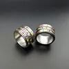 Fruit Slot Machine Gambling Game Pattern Spinner Rings For Men Accessories Women Stainless Steel Ring Wedding Jewelry 2018