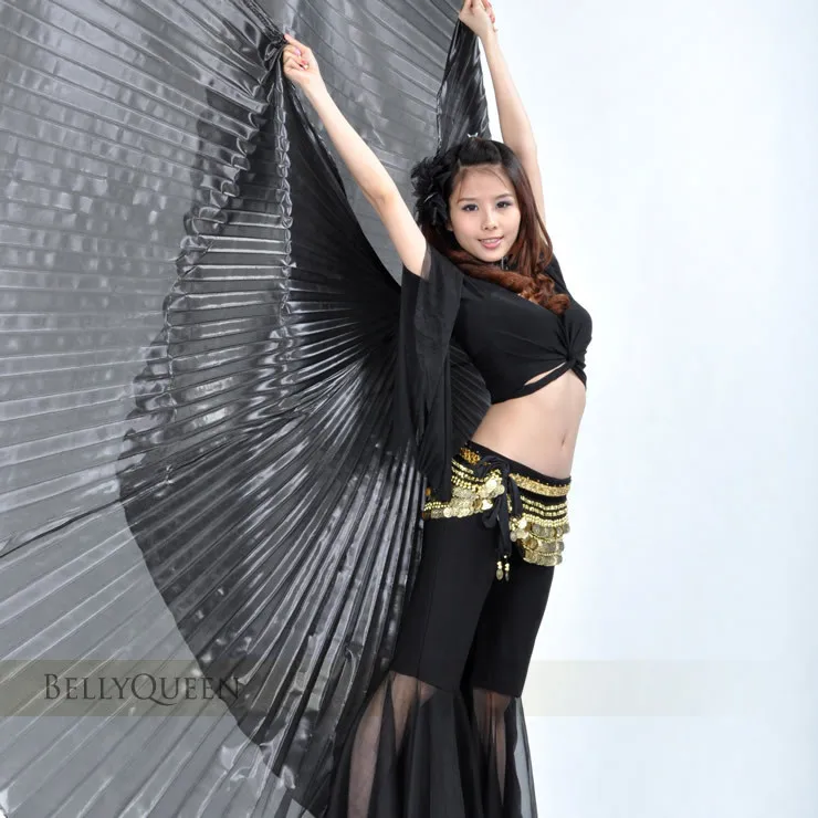 3 Color Women Professional India Egypt Belly Dancing  Isis Wings Swing Dancewear 